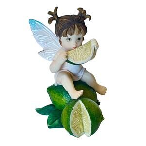 My Little Kitchen Fairies Lime Pucker Fairie Girl Fruit Fairy Wings 4" Figurine